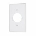American Imaginations Rectangle White Electrical Receptacle Plate Plastic AI-37072